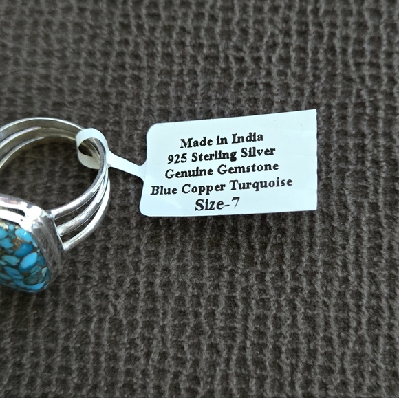 Shivam Blue🩵 Copper Turquoise  Statement Ring💍 - NWT - Picture 8 of 15